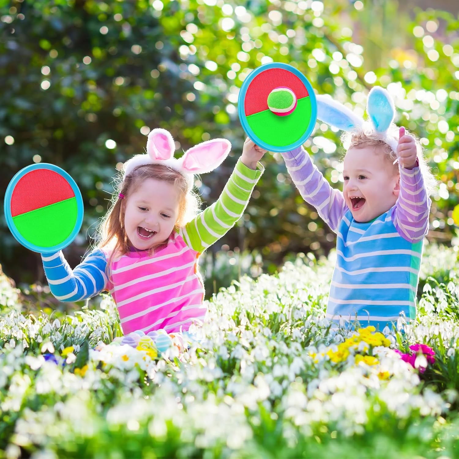 Ayeboovi Toss and Catch Ball Game Outdoor Toys for Kids Games Beach Pool Toys Outdoor Yard Games for 3 4 5 6 7 8+ Year Old Boys Girls Birthday Valentine's Day Gift Easter Basket Stuffers (Upgraded) 24hrsmart